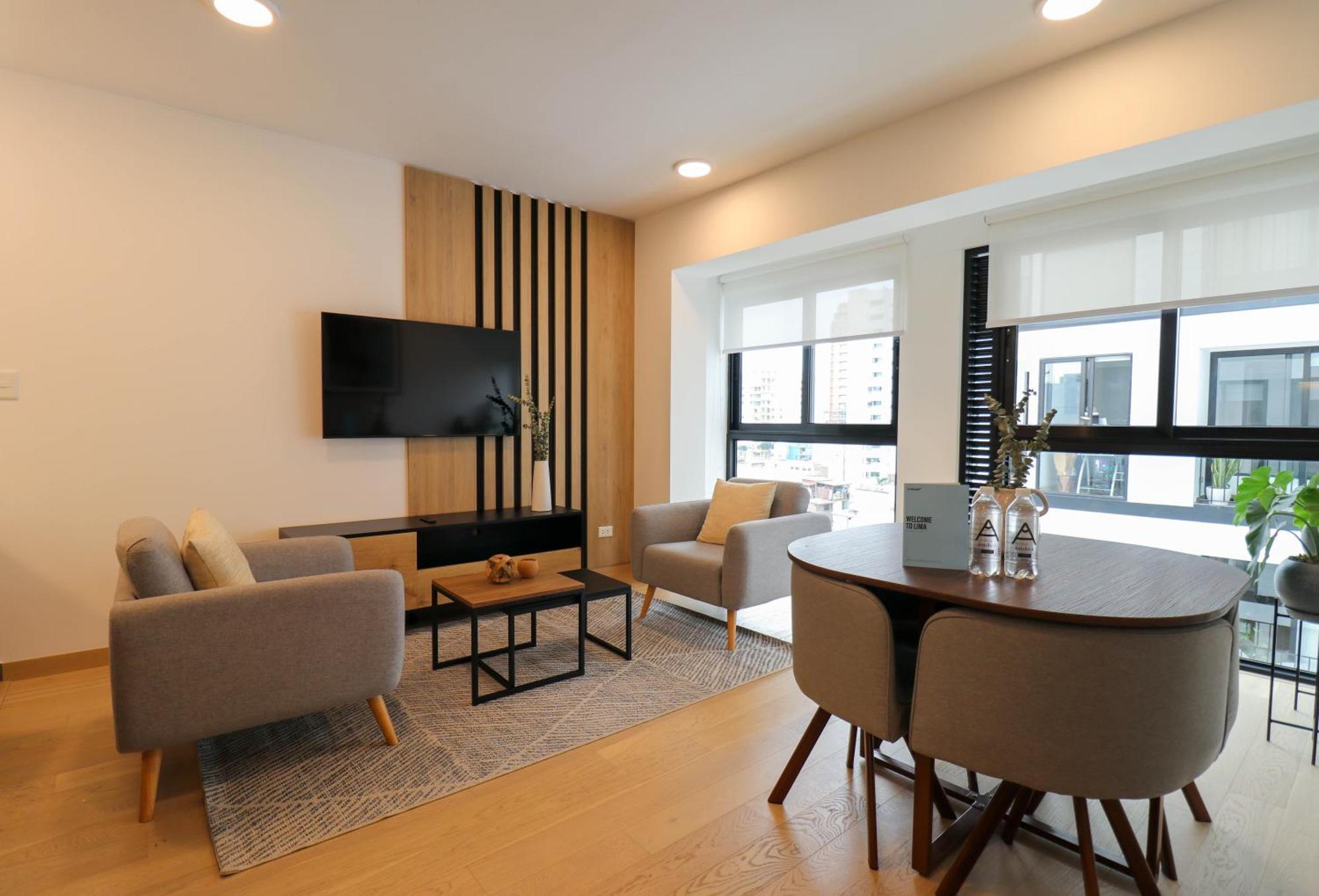 Splendid 1Br Duplex In Miraflores Лима Экстерьер фото